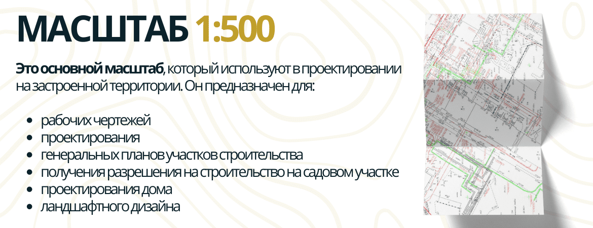 Масштаб топосъемки 1:500 в Кировске